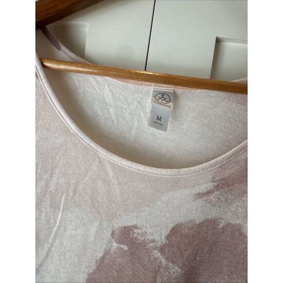 Alternative Pink Watercolor Round Neck Short Sleeve T-Shirt Modal Blend Soft Med - Picture 2 of 9